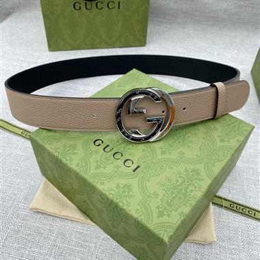 GUCCI   2025新款時尚皮帶  3.8CM