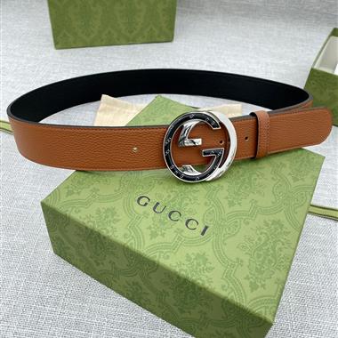GUCCI   2025新款時尚皮帶  3.8CM