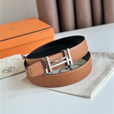 HERMES   2025新款時尚皮帶  3.2CM