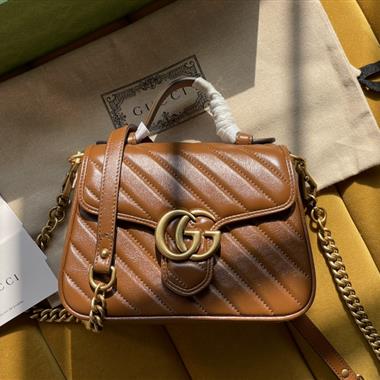 GUCCI   2025新款女生時尚包包  尺寸：21*15.5*8CM