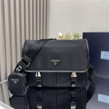 PRADA  2025新款男生時尚包包  尺寸：32*24*12CM