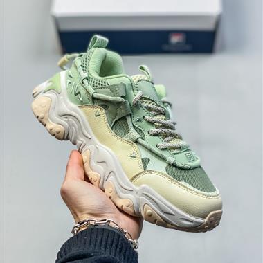 Fila Fusion Croissant 系列老爹風增高厚底復古休閑運動慢跑鞋