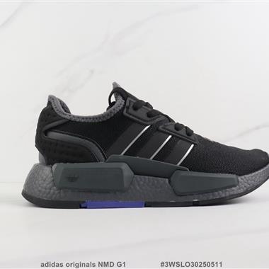 Adidas originals NMD G1 三葉草爆米花緩震跑步鞋