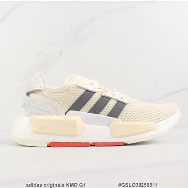 Adidas originals NMD G1 三葉草爆米花緩震跑步鞋