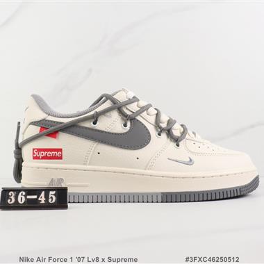Nike Air Force 1 ′07 Lv8 x Supreme潮牌聯名款 