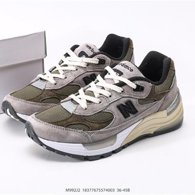 New Balance NB M992系列經典復古休閑運動百搭老爹跑步鞋  