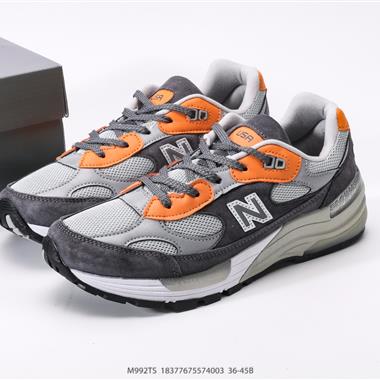 New Balance NB M992系列經典復古休閑運動百搭老爹跑步鞋  