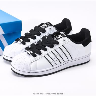 Adidas三葉草 Originals Superstar貝殼頭系列低幫經典百搭休閑運動板鞋