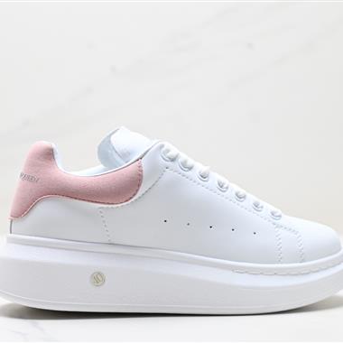 Alexander McQueen Sole Leather Sneakers低幫時裝厚底休閑運動小白鞋