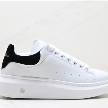 Alexander McQueen Sole Leather Sneakers低幫時裝厚底休閑運動小白鞋