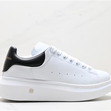 Alexander McQueen Sole Leather Sneakers低幫時裝厚底休閑運動小白鞋