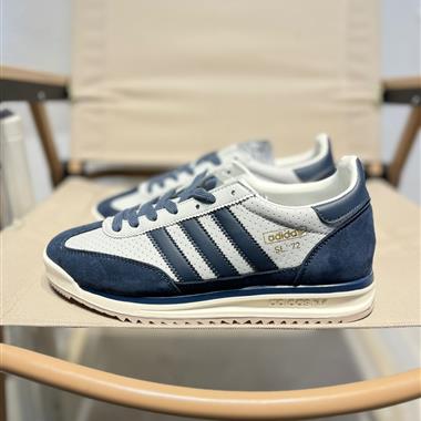 Adidas SL72 RS"Grey Black"系列德訓足球風百搭低幫休閑運動板鞋