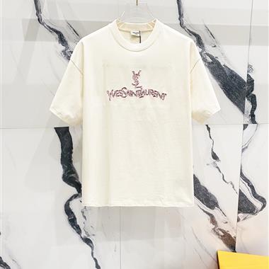 YSL   2025夏季新款短袖T恤  尺寸偏大