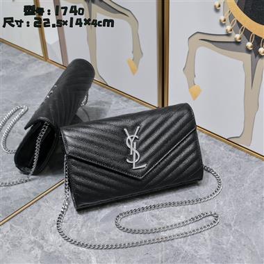 YSL   2025新款時女生時尚包包   尺寸：22.5*14*4CM