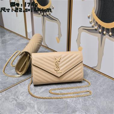 YSL   2025新款時女生時尚包包   尺寸：22.5*14*4CM