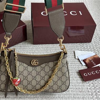 GUCCI   2025新款女生時尚包包   尺寸：25CM