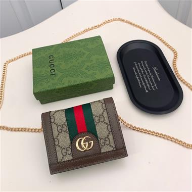GUCCI   2025新款時尚皮夾   尺寸：11*9*3CM