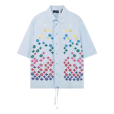LouisVuitton   2025夏季新款短袖襯衫  尺寸偏大