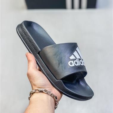 Adidas Duramo SL Slide三條杠 夏季休閑潮流沙灘拖鞋