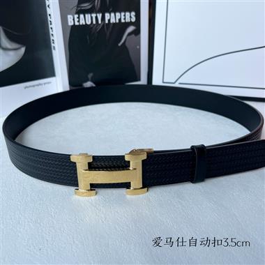 HERMES   2025新款時尚皮帶  3.5CM