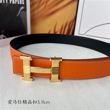 HERMES   2025新款時尚皮帶  3.8CM