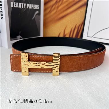 HERMES   2025新款時尚皮帶  3.8CM