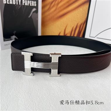 HERMES   2025新款時尚皮帶  3.8CM