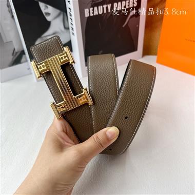 HERMES   2025新款時尚皮帶  3.8CM