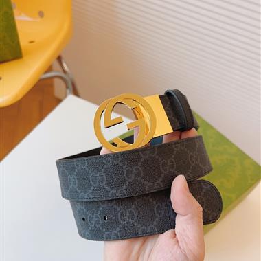 GUCCI   2025新款時尚皮帶 3.7CM