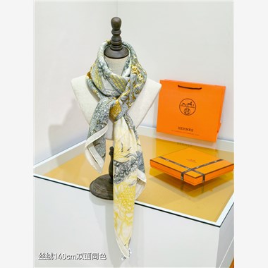 HERMES  2024秋冬新款時尚圍巾 尺寸:140-140