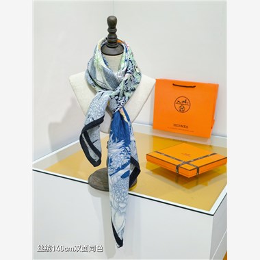 HERMES  2024秋冬新款時尚圍巾 尺寸:140-140