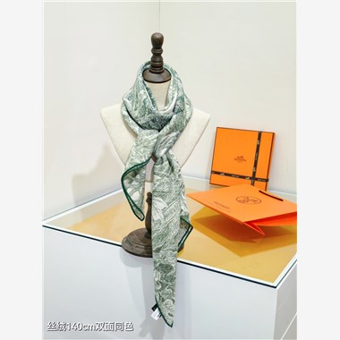 HERMES  2024秋冬新款時尚圍巾 尺寸:140-140