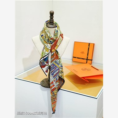 HERMES  2024秋冬新款時尚圍巾 尺寸:140-140