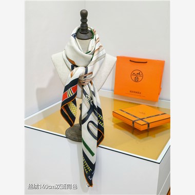 HERMES  2024秋冬新款時尚圍巾 尺寸:140-140
