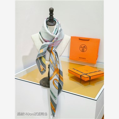 HERMES  2024秋冬新款時尚圍巾 尺寸:140-140
