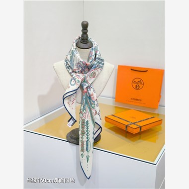 HERMES  2024秋冬新款時尚圍巾 尺寸:140-140