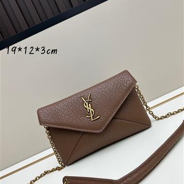 YSL   2025新款女生時尚包包 尺寸：19*12*3CM