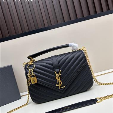 YSL   2025新款女生時尚包包  尺寸：25*15*8CM
