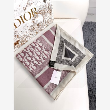 DIOR  2025秋冬新款時尚圍巾 尺寸：140-140