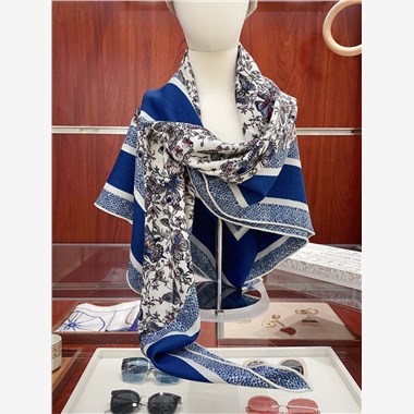 DIOR  2025秋冬新款時尚圍巾 尺寸：140-140