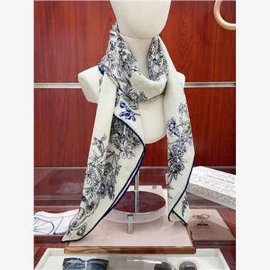 DIOR  2025秋冬新款時尚圍巾 尺寸：140-140