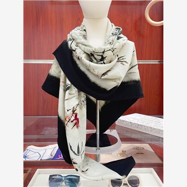 DIOR  2025秋冬新款時尚圍巾 尺寸：140-140