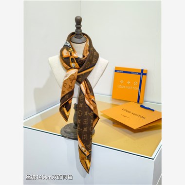 LOUIS VUITTON   2025秋冬新款時尚圍巾 尺寸：140-140