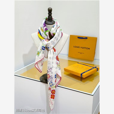 LOUIS VUITTON   2025秋冬新款時尚圍巾 尺寸：140-140