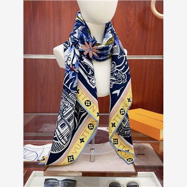 LOUIS VUITTON   2025秋冬新款時尚圍巾 尺寸：140-140