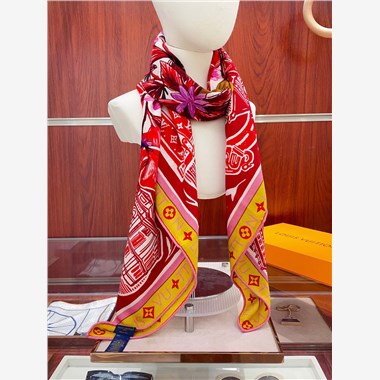 LOUIS VUITTON   2025秋冬新款時尚圍巾 尺寸：140-140