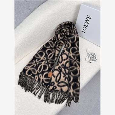 LOEWE  2025秋冬新款時尚圍巾 尺寸：200-35