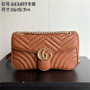 GUCCI  2025新款女生時尚包包 尺寸：26-7-15CM