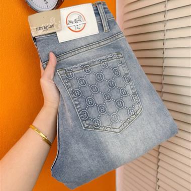 HERMES   2025秋冬新款休閒牛仔褲