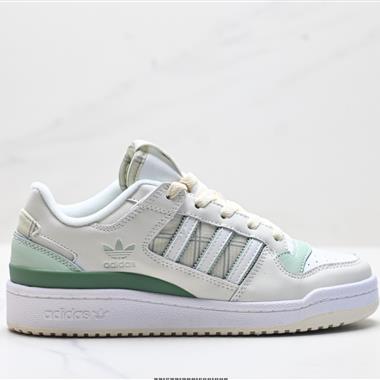 Adidas Forum Low CL 三葉草 經典復古 低幫運動休閒鞋